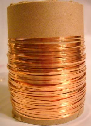 Round Copper Wire 18 Gauge 25' Coil