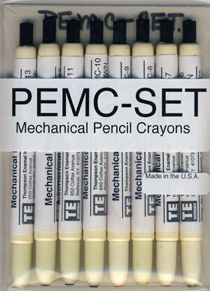 MECHANICAL PENCIL CRAYONS for Enamel Set of 8 colors - Enamel Warehouse