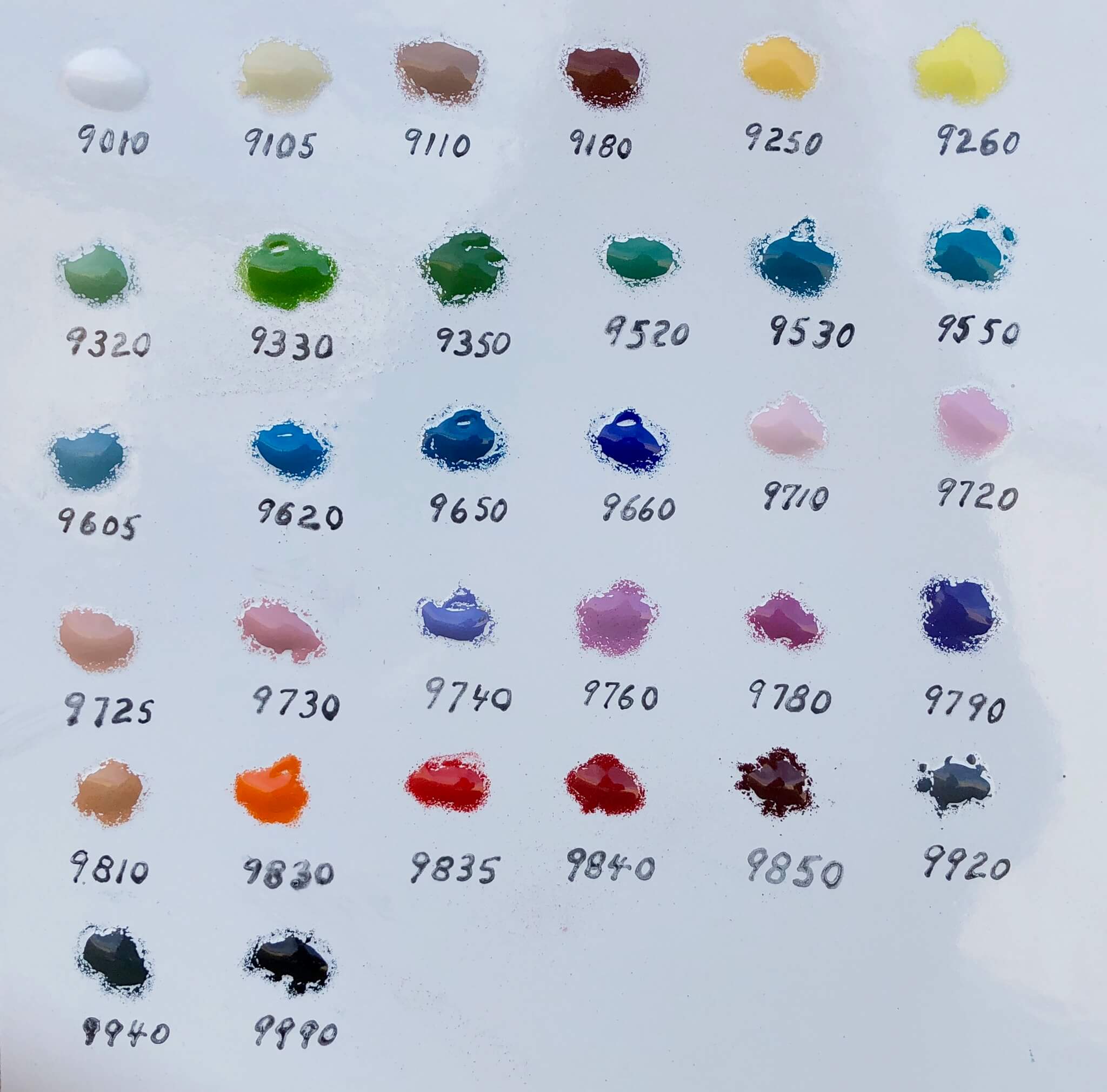 Effetre Color Chart